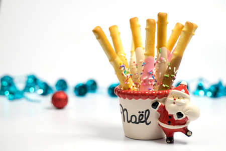 Wishing for Christmas decorationsの写真素材