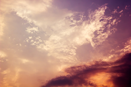 beautiful sky on sunset