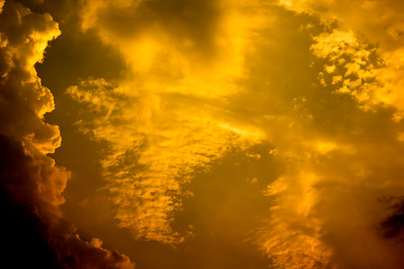 beautiful sky on sunsetの写真素材