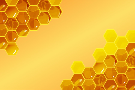Honeycomb background Vector Illustrationのイラスト素材