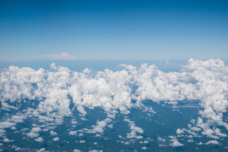 white cloud and blue sky