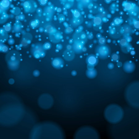 Abstract Light Bokeh Background Vector Illustration. Magic Defocused Glitter Sparkles. Good for promotion materials, Brochures, Banners. Abstract Backdrop.のイラスト素材