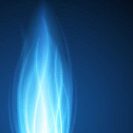 Abstract fire flame light on black background vector illustration. Burning flames translucent elements special glowing effect.のイラスト素材
