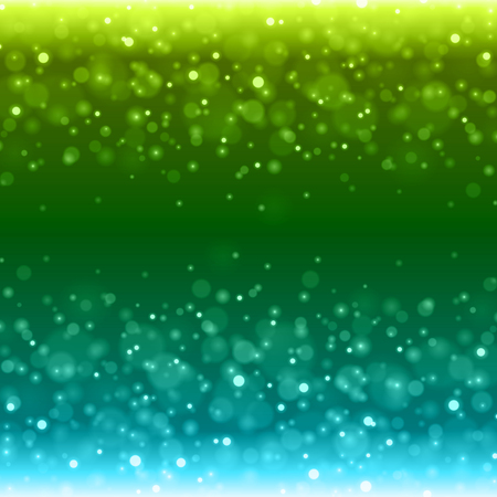 Abstract Light Blue Green Bokeh Background Vector Illustration. Magic Defocused Glitter Sparkles. Good for promotion materials, Brochures, Banners. Abstract Backdrop.のイラスト素材
