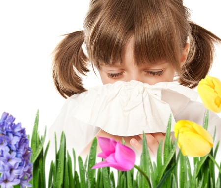 pollen allergy - hay feverの写真素材