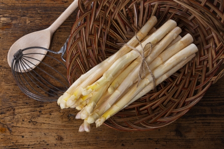 still life with a white asparagusの写真素材