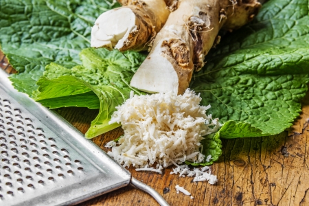 grated horseradishの写真素材