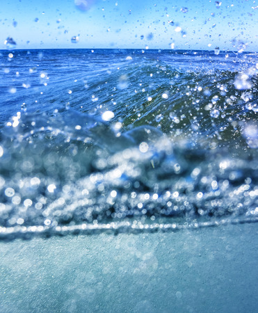 sea wave in a detail - splash backgroundの写真素材