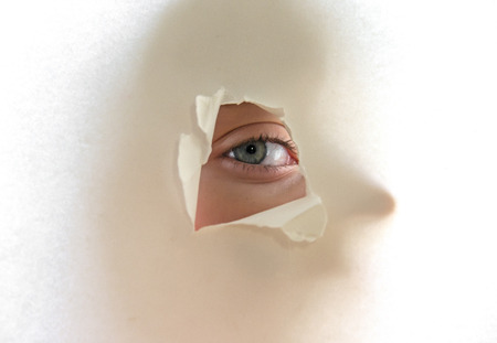 eye and shadowの写真素材