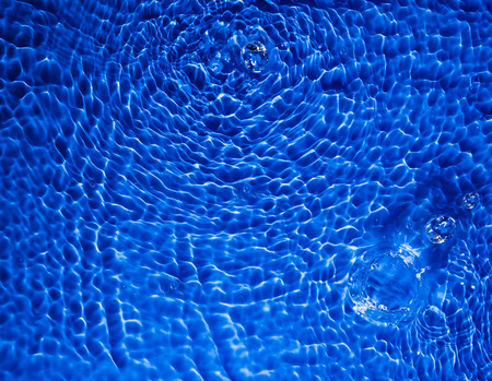 blue water background with dropsの写真素材