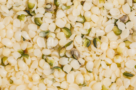 hemp - cannabis seeds - peeledの写真素材