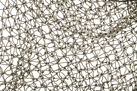 fishing net on a white background