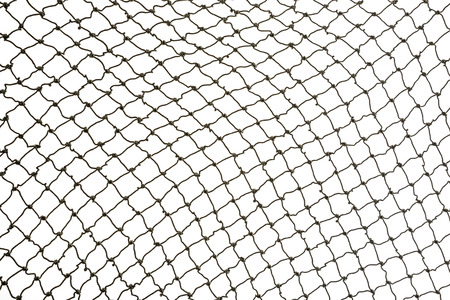 fishing net on a white background