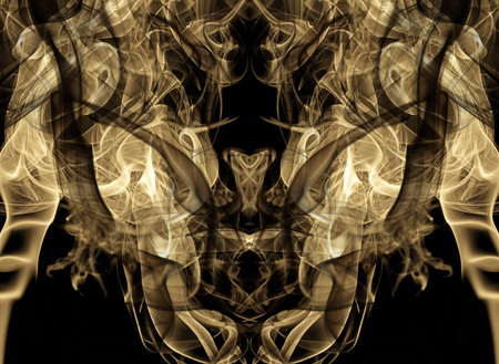 Smoke on a black backgroundの写真素材