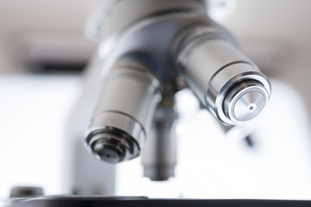 microscope in the detail close up - science conceptの写真素材