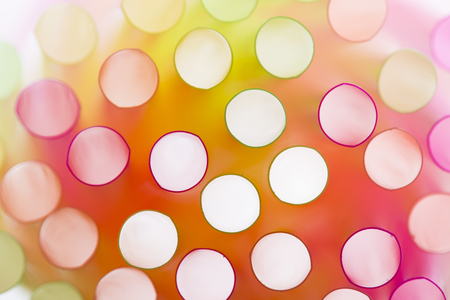 Colourful straws on a white background - macro detailの写真素材