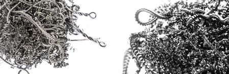 metal shavings in the detail - macro pictureの写真素材