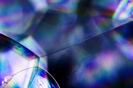 soap bubbles close up in the detail - macro photography