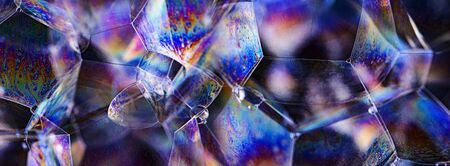 soap bubbles close up in the detail - macro photography