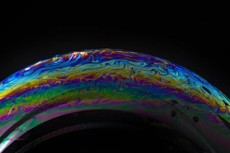 soap bubble close up in the detail - macro photography