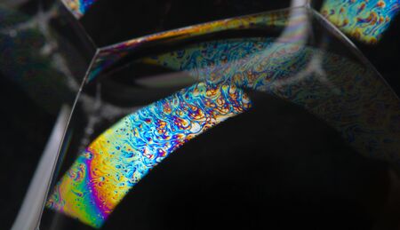 soap bubbles close up in the detail - macro photography