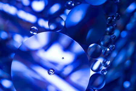 oil in water - macro photography with nice colorsの写真素材