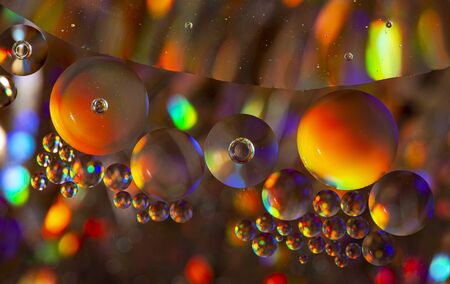 oil in water - macro photography with nice colors