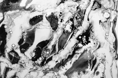 black ink in water - an texture close up