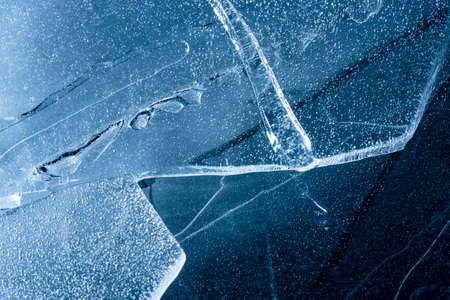 pieces of ice - texture close up in the macro detail