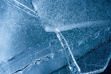 pieces of ice - texture close up in the macro detailの写真素材