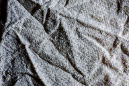 Gray canvas texture - textile material backgroundの写真素材