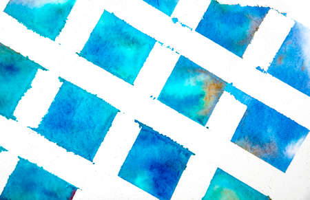 watercolors on paper - textured backgroundの写真素材