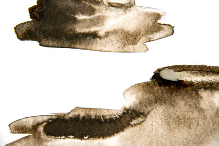 watercolors on paper - textured backgroundの写真素材