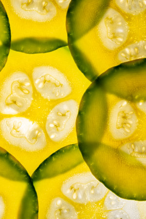 slices of pumpkin on a white background - food backgroundの写真素材
