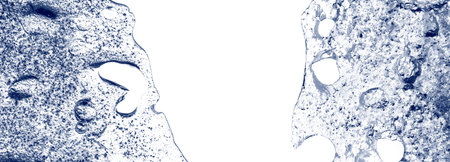 ice texture close up in the detail - macro photographyの写真素材