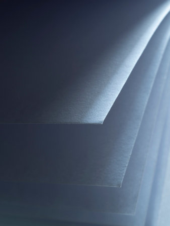 an abstract structure made of paper sheets in the detailの写真素材