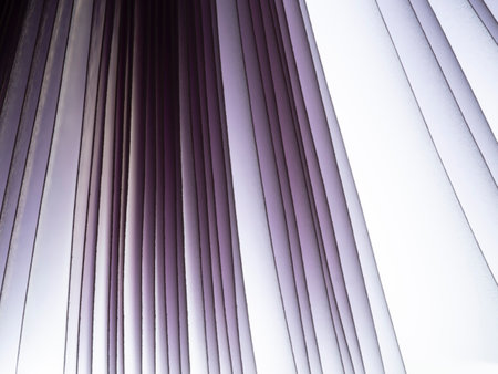 an abstract structure made of paper sheets in the detailの写真素材
