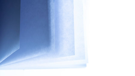 an abstract structure made of paper sheets in the detailの写真素材