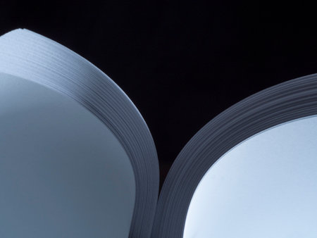 book - abstract structure made of paper sheets in the detailの写真素材