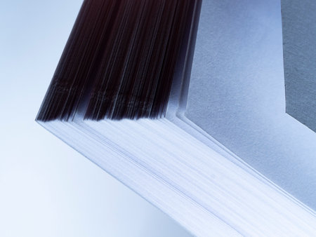 book - abstract structure made of paper sheets in the detailの写真素材