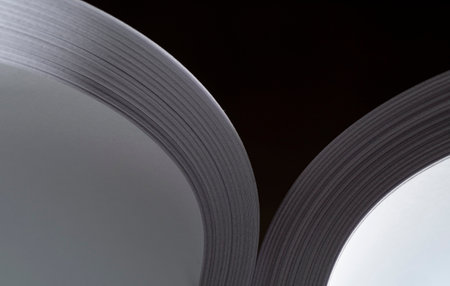 book - abstract structure made of paper sheets in the detailの写真素材
