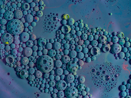 watercolors and oil artistic macro photography, behavior of oil and water when brought together