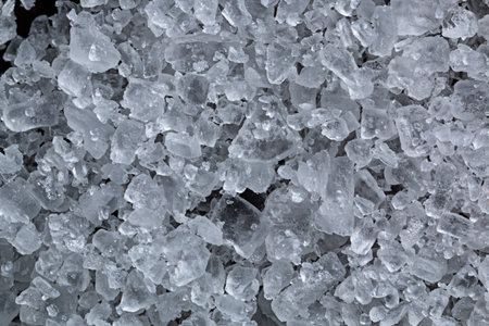 sea salt - macro photography, magnified under a microscope