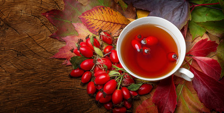 rosehip teaの写真素材