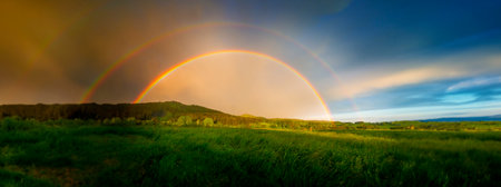 rainbow after storm