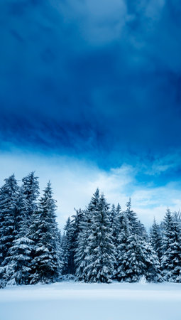 winter landscapeの写真素材
