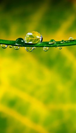 flower with rain drop - macro photoの写真素材
