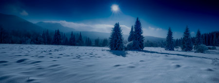 winter landscapeの写真素材