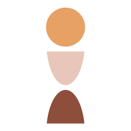 Vector modern Abstract geometric composition. Geometric design, minimalism, geometric shapes. logo designのイラスト素材