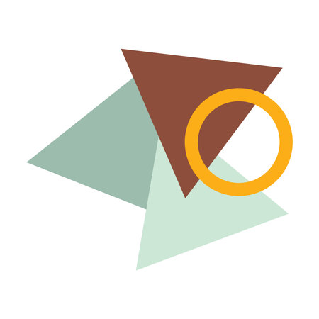 Vector modern Abstract geometric composition. Geometric design, minimalism, geometric shapes. logo designのイラスト素材